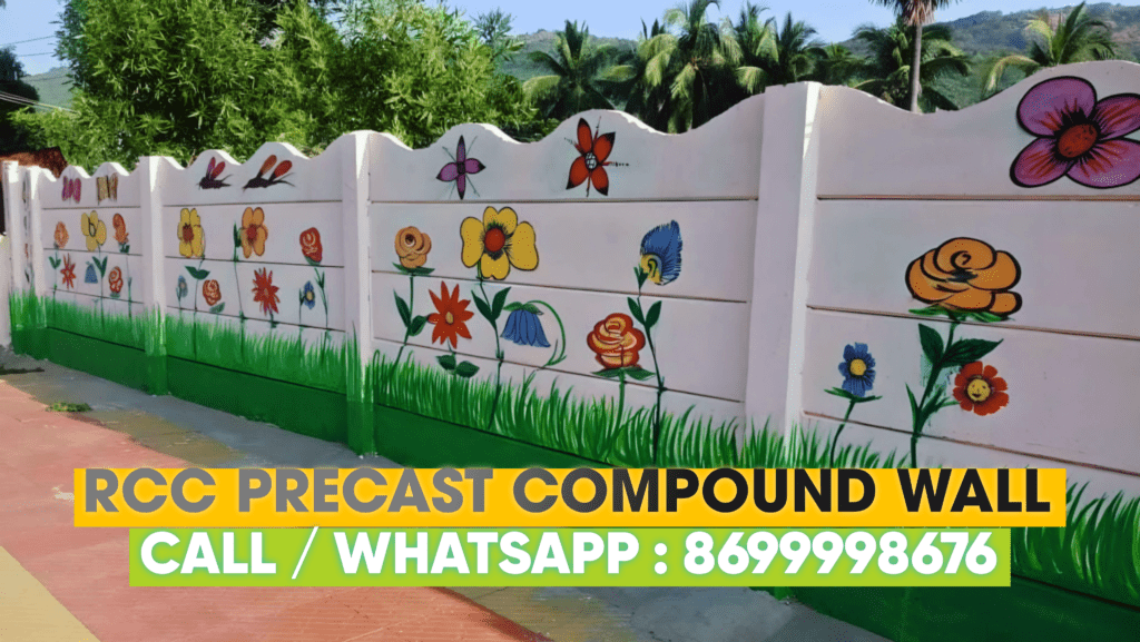 RCC Boundary Wall and Pillars, Best Readymade Precast Compound Wall Maker in Kota