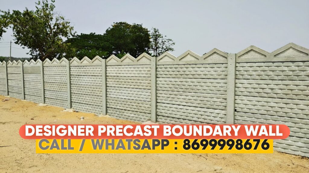 RCC Boundary Wall and Pillars, Best Readymade Precast Compound Wall Maker in Kota