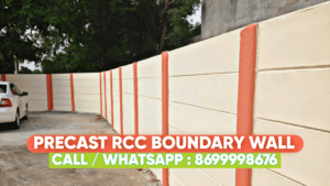 RCC Boundary Wall and Pillars, Best Readymade Precast Compound Wall Maker in Kota