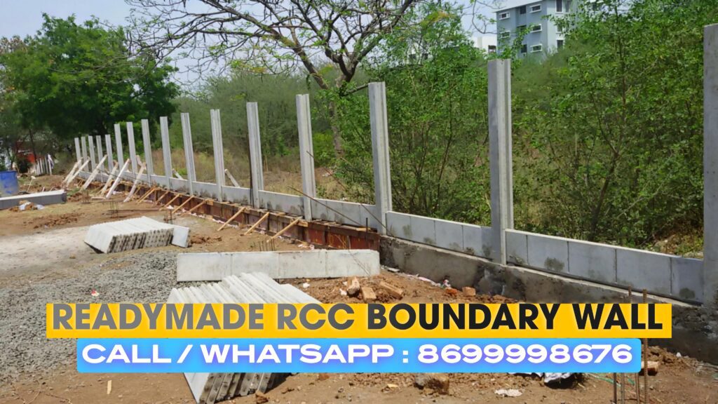 RCC Boundary Wall and Pillars, Best Readymade Precast Compound Wall Maker in Kota