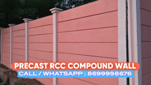 RCC Boundary Wall and Pillars, Best Readymade Precast Compound Wall Maker in Kota