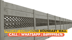 RCC Boundary Wall and Pillars, Best Readymade Precast Compound Wall Maker in Kota